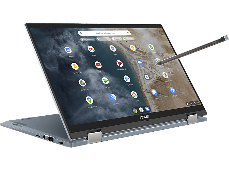 ASUS Chromebook Flip CX5 (CX5400FMA-AI0078), Premium mit 14 Zoll Display, Intel® Core™ i7 Prozessor, 16 GB RAM, 512 SSD, Intel Iris Xe Graphics, Al Blue