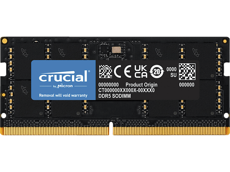 CRUCIAL CT32G48C40S5 CL40 (16Gbit) PC Arbeitsspeicher 32 GB DDR5