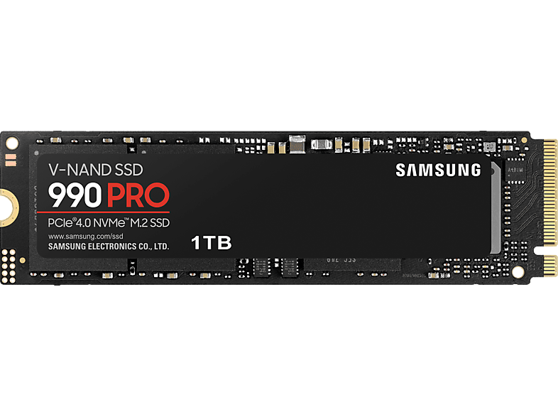 SAMSUNG 990 PRO Gaming Festplatte, 1 TB SSD M.2 via NVMe, intern