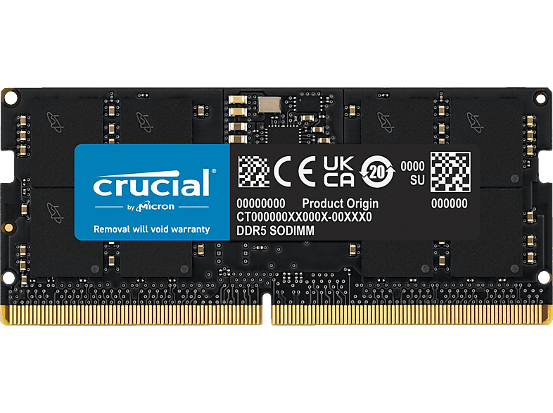 CRUCIAL CT16G56C46S5 DDR5-5600 RAM, SODIMM, 262-Pins, CL46 Arbeitsspeicher 16 GB DDR5