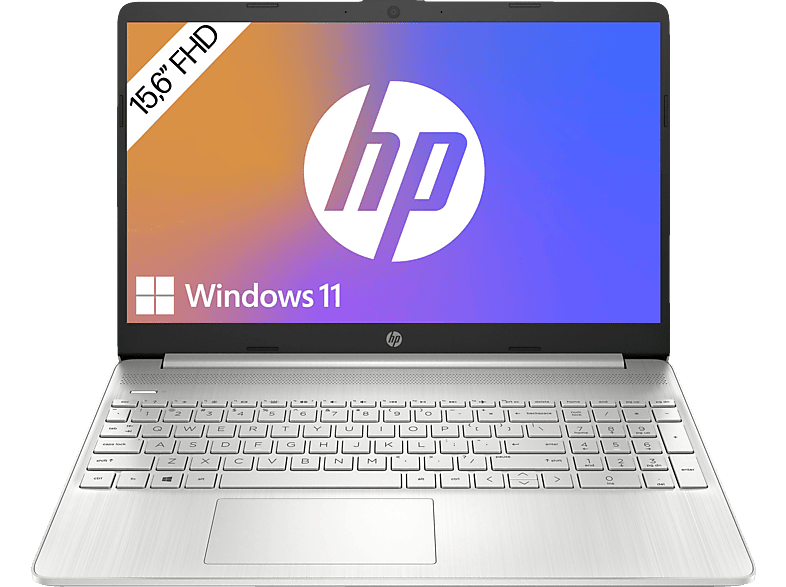 HP Laptop 15s-fq5353ng, Notebook mit 15,6 Zoll Display, Intel® Core™ i5 Prozessor, 8 GB RAM, 512 SSD, Iris® Xᵉ-Grafikkarte, Natursilber
