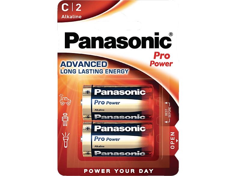 PANASONIC 00225999 LR14PPG/2BP C Batterie, Alkaline