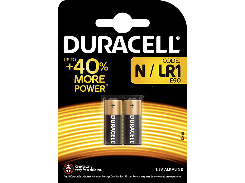 DURACELL Specialty N Batterie, Alkaline, 1.5 Volt 2 Stück