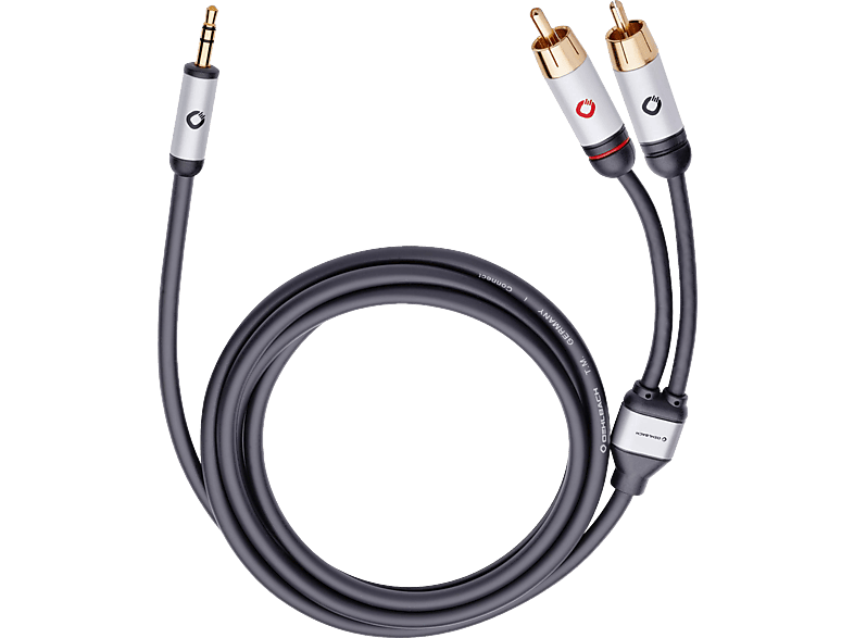 OEHLBACH 60002 i-Connect J-35/R, Cinch-Klinke-Kabel, 1,5 m