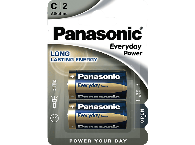 PANASONIC LR14EPS/2BP C Batterie, Alkaline, 1.5 Volt