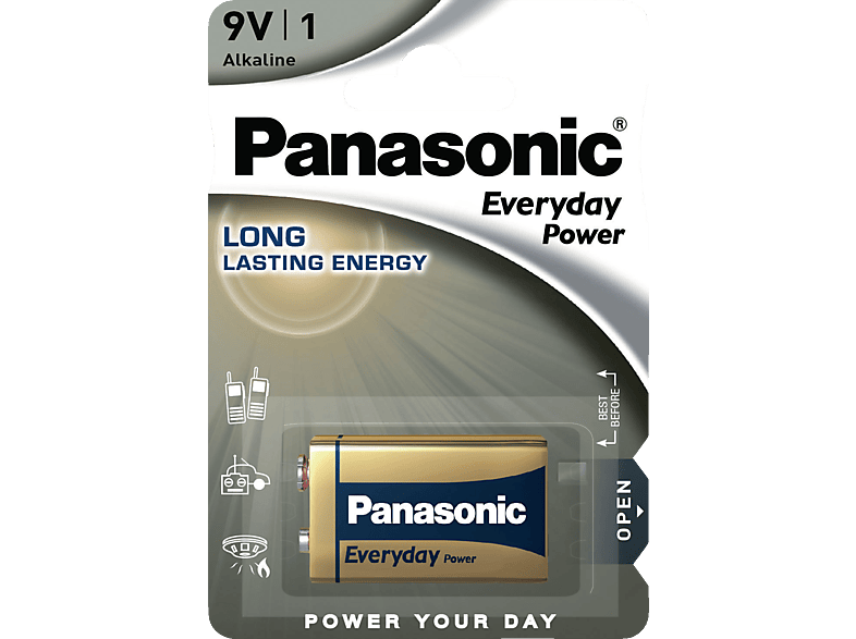 PANASONIC 6LF22EPS/1BP E-Block Batterie, Alkaline, 9 Volt 1 Stück