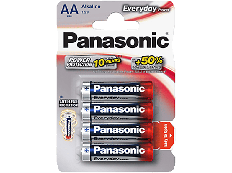 PANASONIC LR6EPS/4BP AA Batterie, Alkaline, 1.5 Volt 4 Stück
