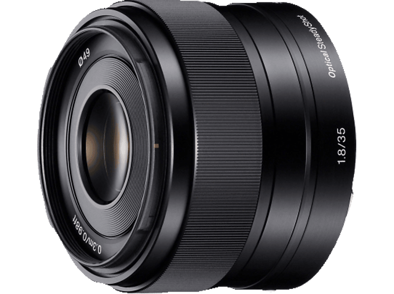 SONY SEL35F18 - 35 mm f/1.8 ED, OSS, Circulare Blende (Objektiv für Sony E-Mount, Schwarz)