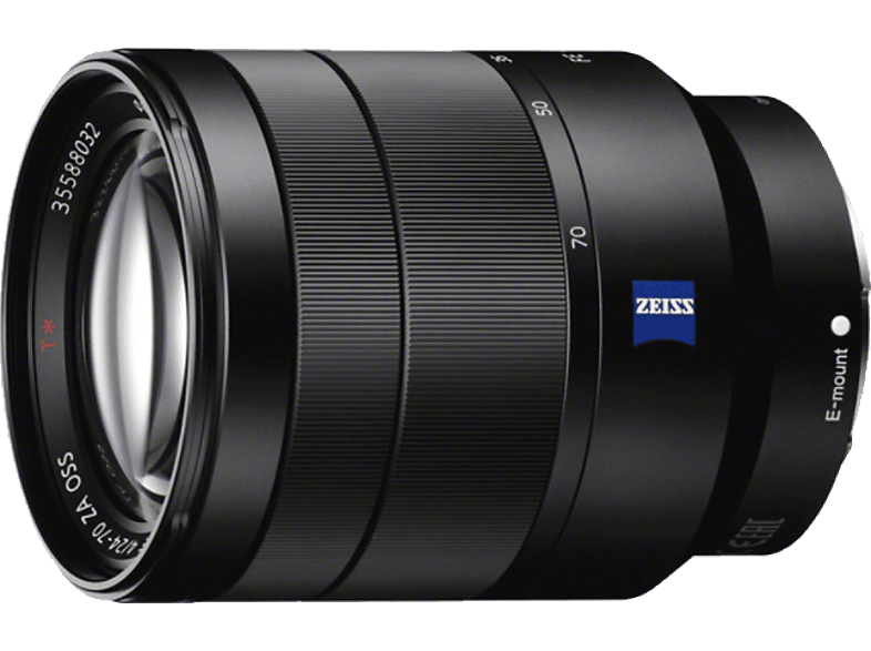 SONY SEL2470Z Zeiss Vollformat 24 mm - 70 f/4.0 OSS, ED, ASPH, DMR, Circulare Blende (Objektiv für Sony E-Mount, Schwarz)