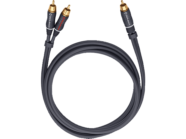 OEHLBACH 23702 BOOM Y-Adapter Kabel, Y-Cinch-Kabel, 2 m