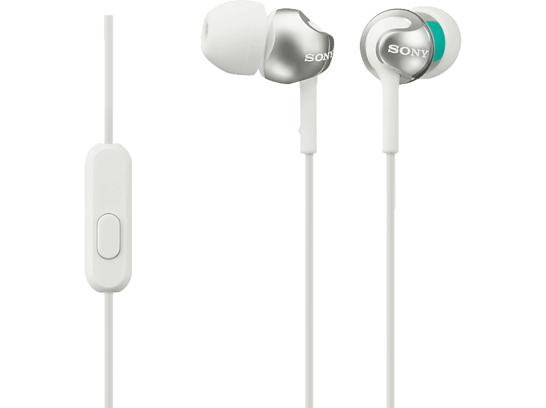 SONY MDR-EX110AP, In-ear Kopfhörer Weiß