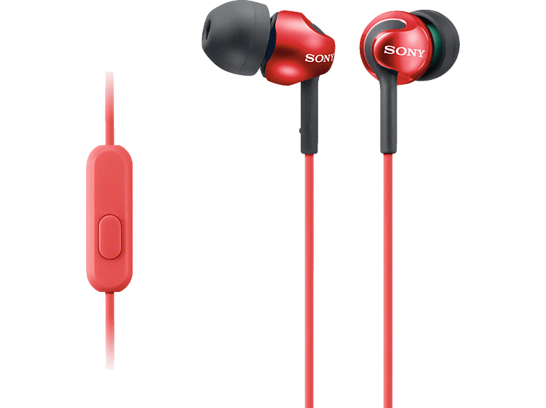 SONY MDR-EX110AP, In-ear Kopfhörer Rot