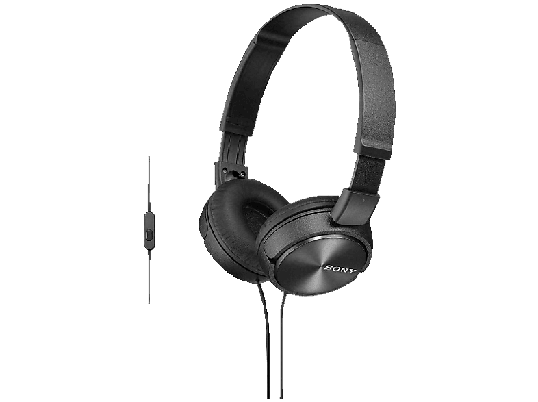 SONY MDR-ZX310AP mit Headsetfunktion, Over-ear Kopfhörer Schwarz