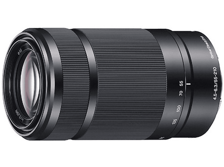 SONY SEL55210 55 mm - 210 f/4.5-6.3 OSS, Circulare Blende (Objektiv für Sony E-Mount, Schwarz)