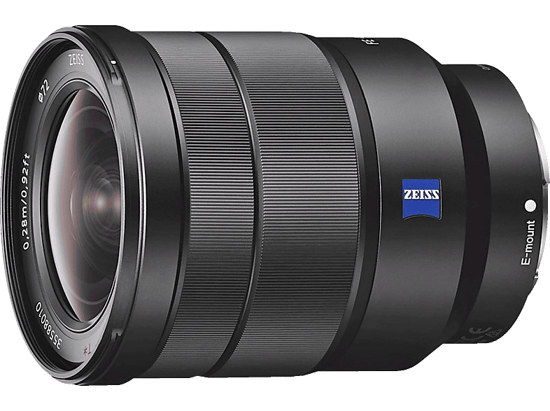 SONY SEL1635Z Zeiss Vollformat 16 mm - 35 f/4.0 OSS, ED, ASPH, DMR, Circulare Blende (Objektiv für Sony E-Mount, Schwarz)