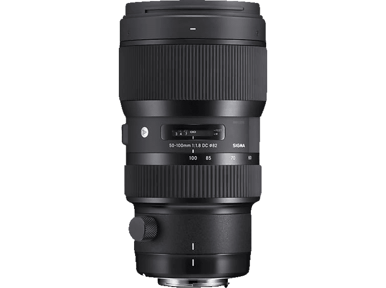 SIGMA 693954 50 mm - 100 f/1.8 DC, HSM (Objektiv für Canon EF-Mount, Schwarz)