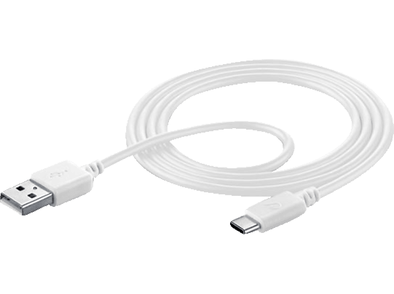CELLULAR LINE USB Typ-A - Typ-C, Verbindungskabel, Weiß