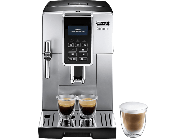 DELONGHI Dinamica ECAM350.35.SB Kaffeevollautomat Silber/Schwarz