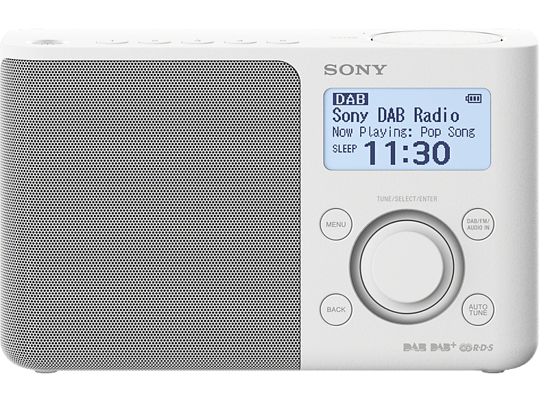 SONY XDR-S61D DAB+ Radio, digital, FM, DAB+, DAB, Weiß