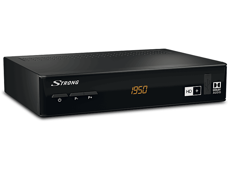 STRONG SRT 7806 HD Sat-Receiver inkl. HD+ 6 Monate gratis Receiver (HDTV, Karte inklusive, DVB-S2, Schwarz)