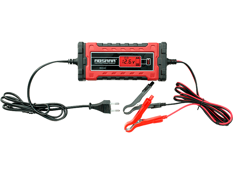 ABSAAR 158001 EVO 4.0 Batterieladegerät, Rot/Schwarz