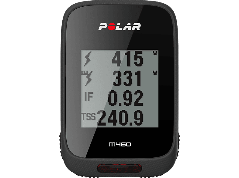 POLAR M460 HR GPS mit H10 Herzfrequenz Sensor, Fahrradcomputer, -, Schwarz