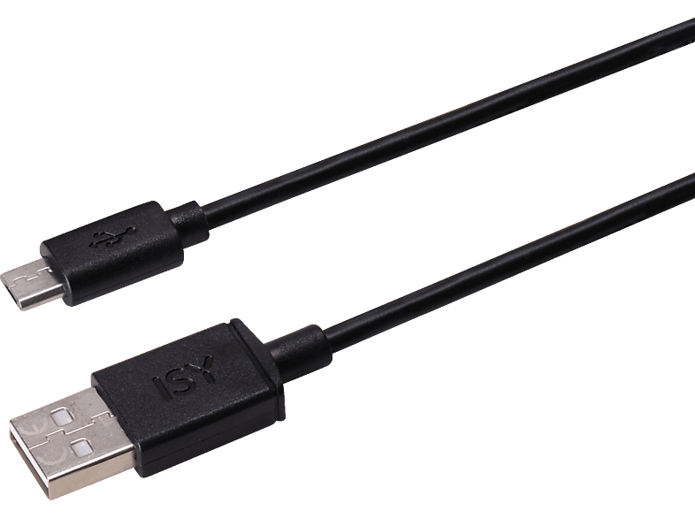 ISY Micro-USB , Datenkabel, 2 m, Schwarz