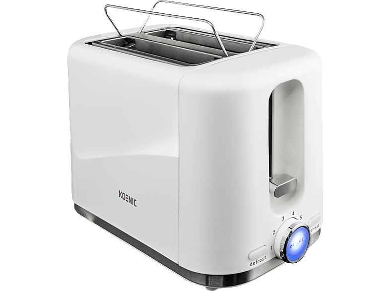 KOENIC KTO 2210 W Toaster Weiß (870 Watt, Schlitze: 2)