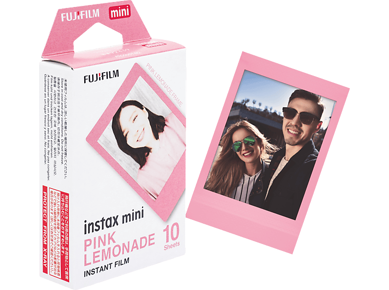 FUJIFILM instax mini Film Pink Lemonade Sofortbildfilm Passend für alle Sofortbildkameras und SHARE SP2