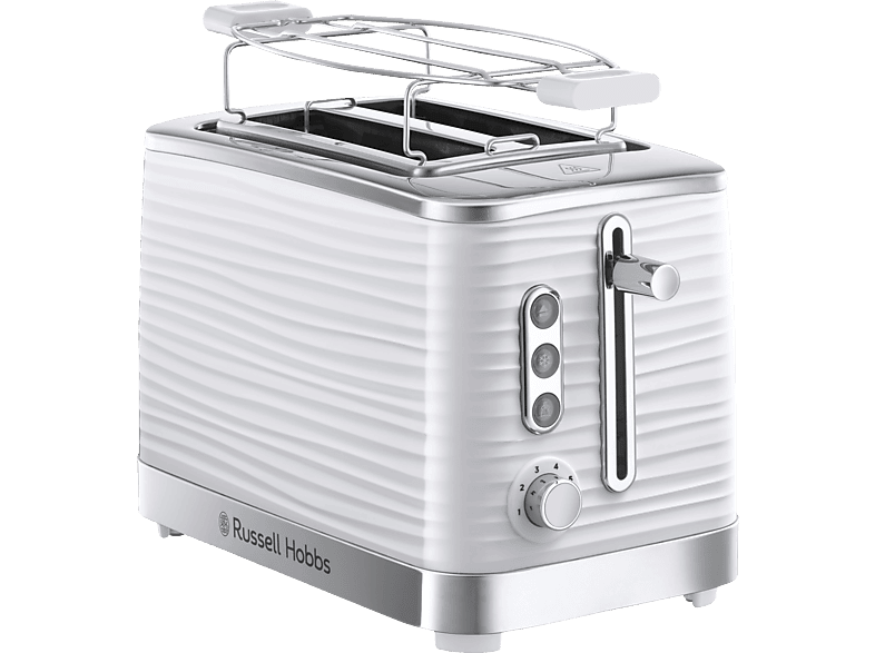 RUSSELL HOBBS 24370-56 Inspire Toaster Weiß/Chrom (1050 Watt, Schlitze: 2)