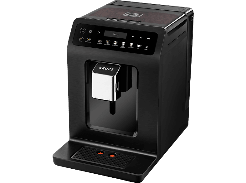 KRUPS EA8948 Evidence Plus One-Touch-Cappuccino Kaffeevollautomat Schwarz-Metallic