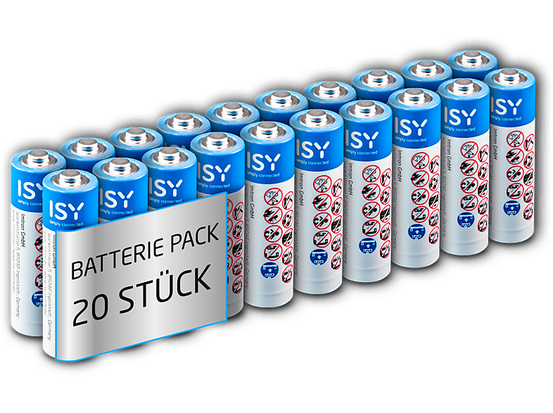 ISY IBA-1001 AAA (Micro) Batterie, 1.5 Volt 20 Stück