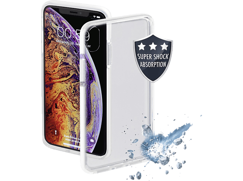 HAMA Protector, Backcover, Apple, iPhone XS Max, Transparent/Weiß