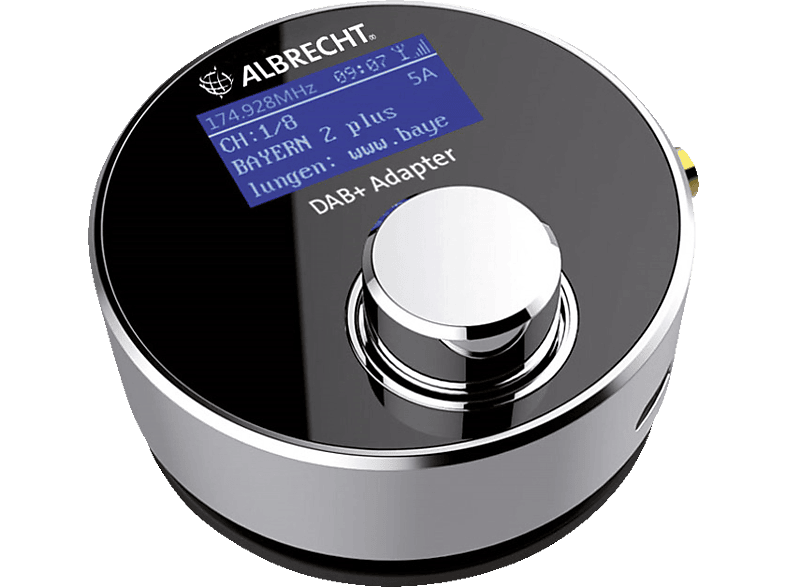 ALBRECHT DR54 Audio Adapter, schwarz, silber