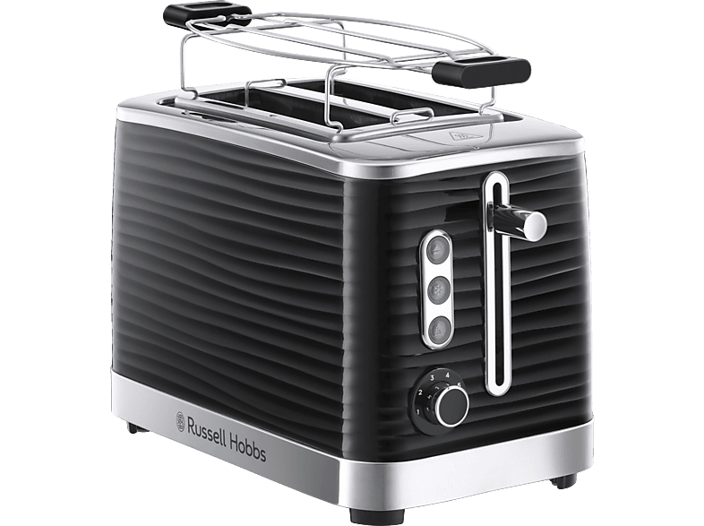 RUSSELL HOBBS 24371-56 RH Inspire Toaster Schwarz/Chrom (1050 Watt, Schlitze: 2)