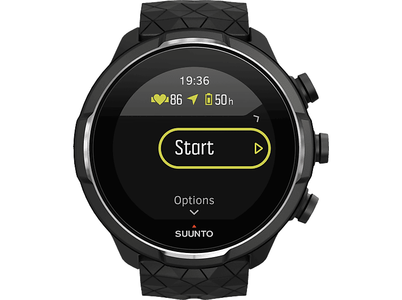 SUUNTO 9 Baro Smartwatch Glasfaserverstärktes Polyamid Silikon, 230 mm, Titan