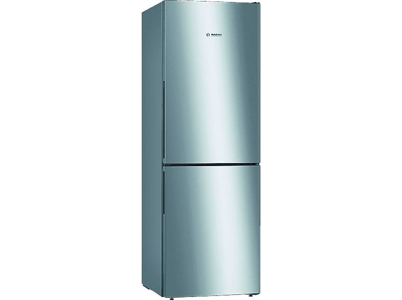BOSCH KGV 332 LEA Kühlgefrierkombination (E, 228 kWh, 1760 mm hoch, Edelstahl-Optik)