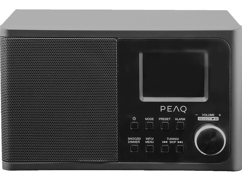 PEAQ PDR 170 BT-B-1 DAB+ Radio, DAB+, Schwarz