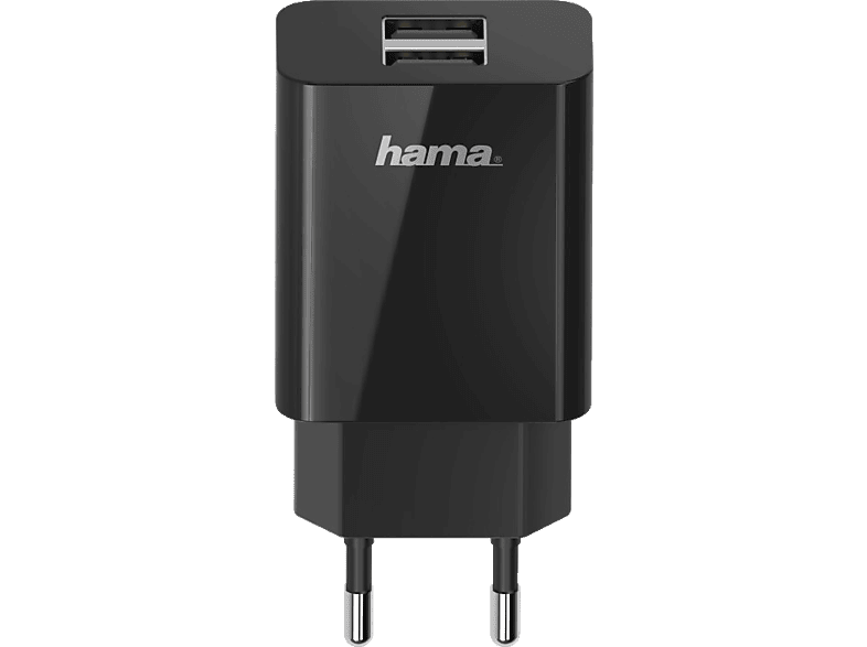 HAMA 2-fach USB-Ladegerät Universal 10.5 Watt, Schwarz