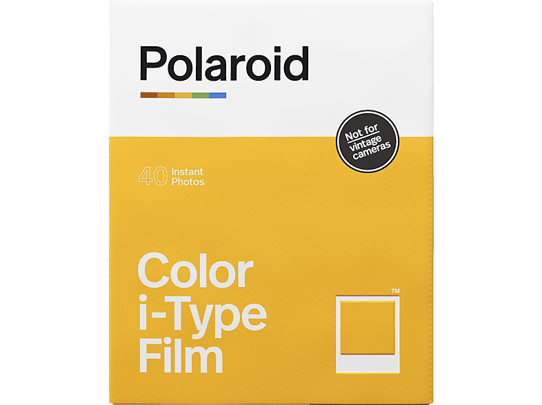 POLAROID Sofortbildfilm Farbe für i-Type - 5er Pack weißer Rahmen