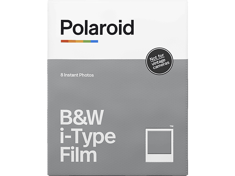 POLAROID Sofortbildfilm Schwarz und Weiß für i-Type weißer Rahmen