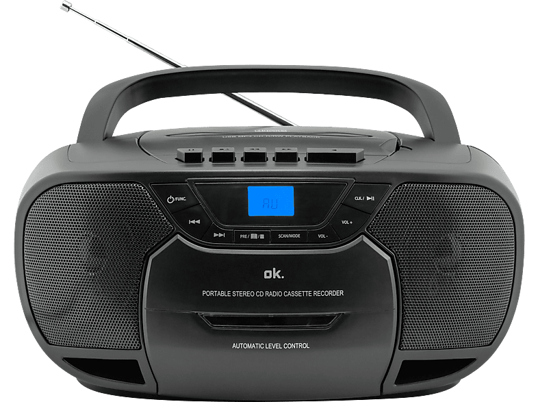 OK. ORC 540-B Tragbares Radio, Schwarz