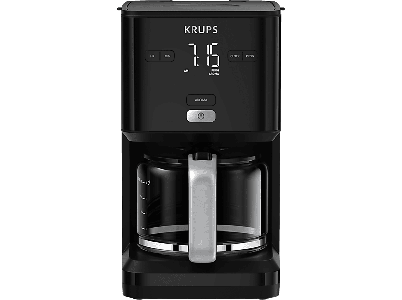 KRUPS KM6008 Smart'n Light Kaffeemaschine Hochglanz-Schwarz