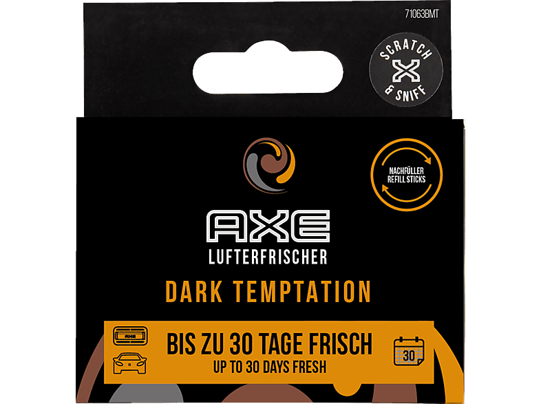 AXE Alu Refill Sticks Vent Air - Dark Temp Lufterfrischer, Schwarz