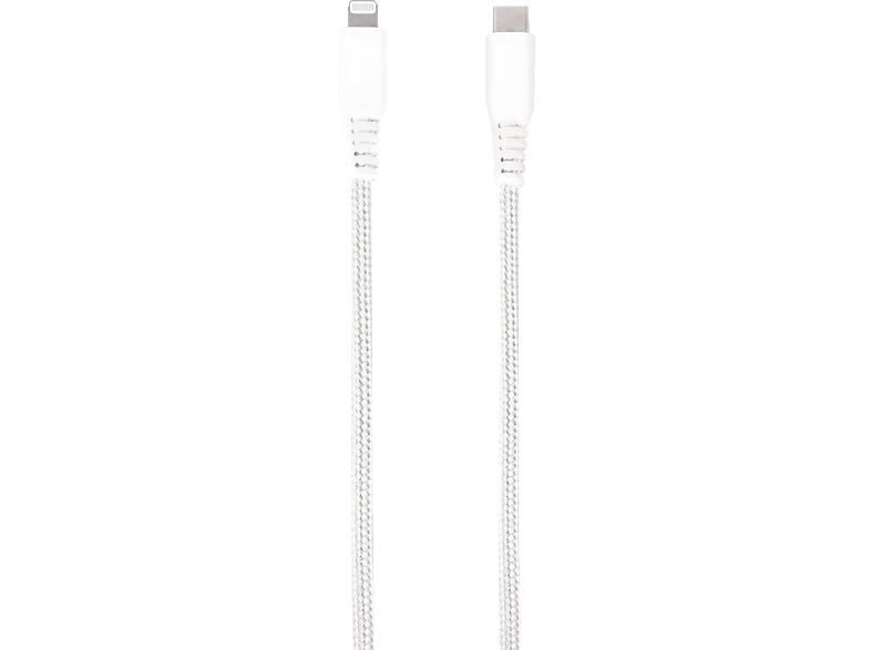 VIVANCO LongLife Lightning USB, Datenkabel, 1,5 m, Weiß