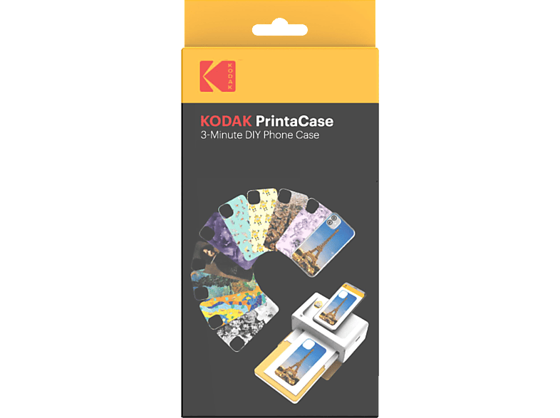KODAK Printacase PPC-10 für iPhone 11 Pro Print-Kartusche 10 Bilder, transparente Haltschalenhülle PRO, 5 x vorgestanztes Papier exakt passend PRO und Fotopapier 4"x6" (100x148mm)