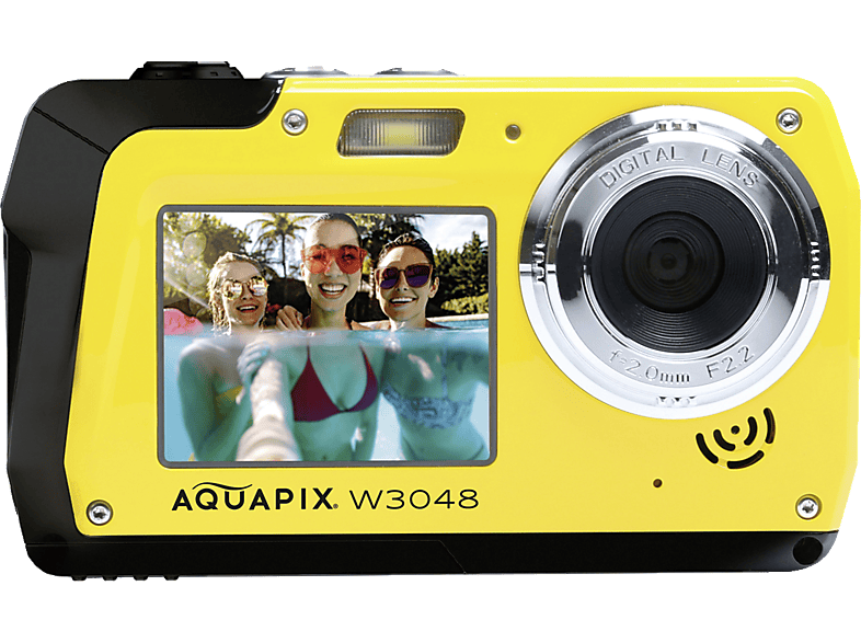 EASYPIX Easypix Aquapix W3048 Edge Unterwasserkamera gelb, k.A. opt. Zoom, Dual-Display