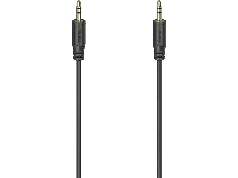 HAMA Flexi-Slim 3.5 mm Klinken, Audio-Kabel, 0,75 m