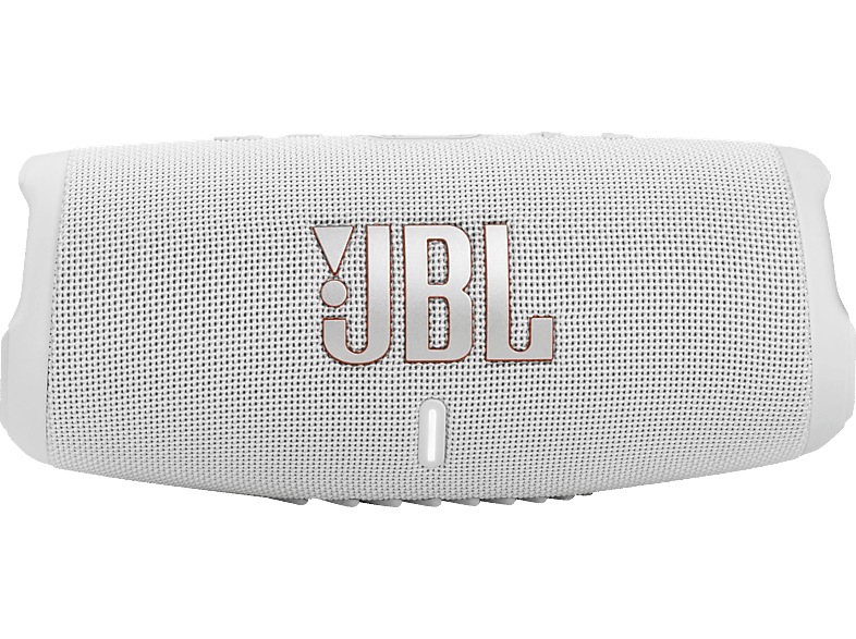 JBL Charge 5 Bluetooth-Lautsprecher, Weiß, Wasserfest