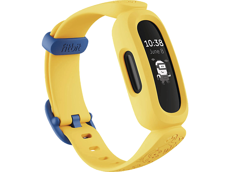 FITBIT Ace 3 Kids, Fitness Tracker, Einheitsgröße, Black/Minions Yellow